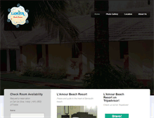 Tablet Screenshot of lamourbeachresortgoa.com